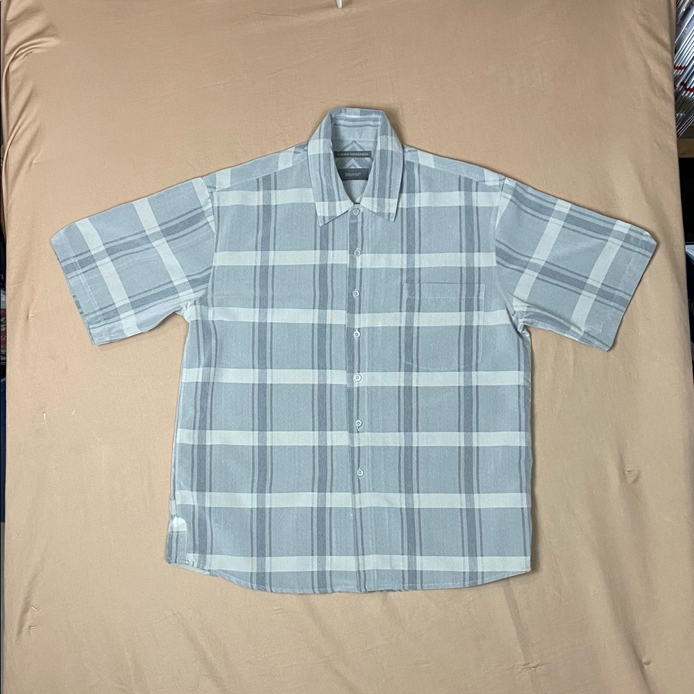 Bruno NY Sueded Microfiber Casual Short-Sleeve button down Shirt